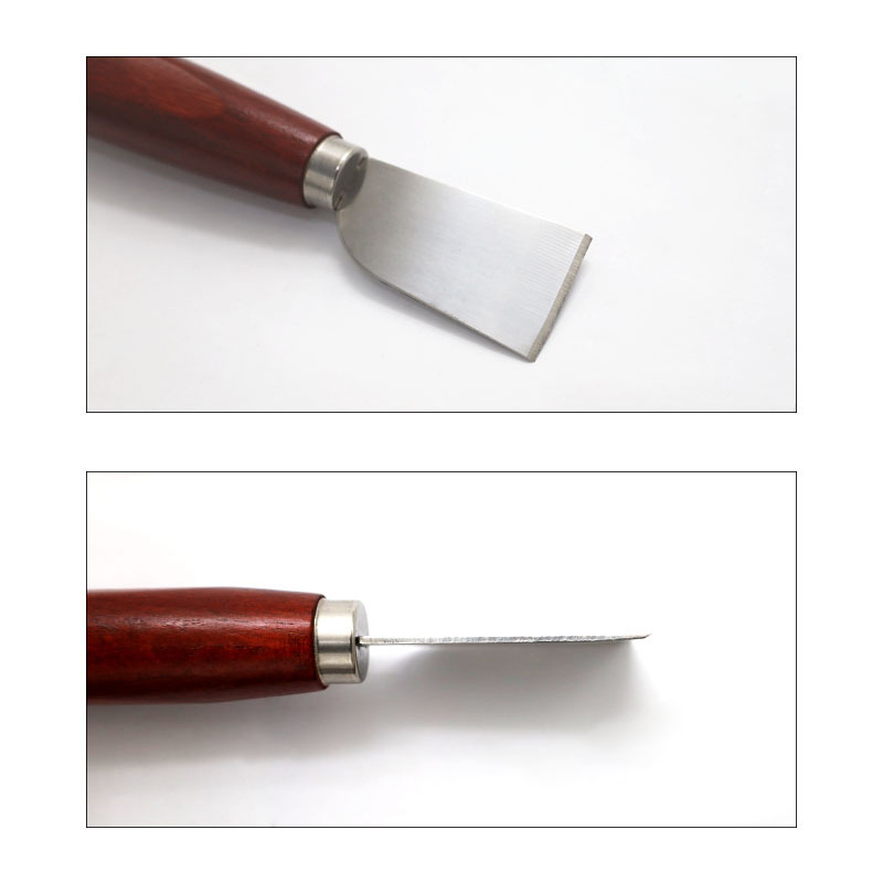Leatherwork Knife - New DIY Leathercraft Tool Wooden Handle