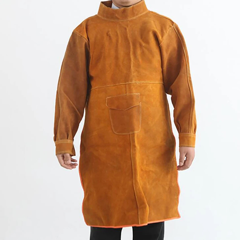 Leatherwork Apron - Cowhide Leather Welding Clothes,105CM Long Heavy