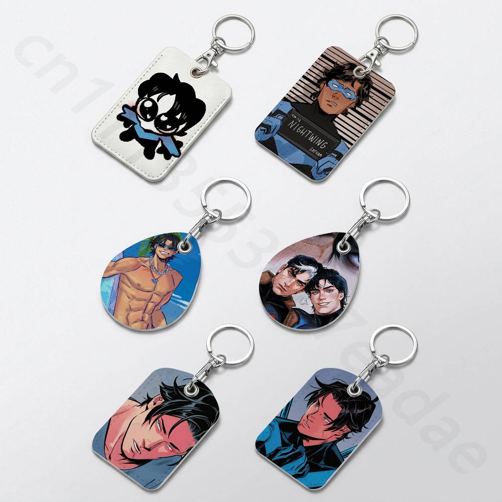 Leather Work Is - Cute D-Dick Grayson Holder Keychain For