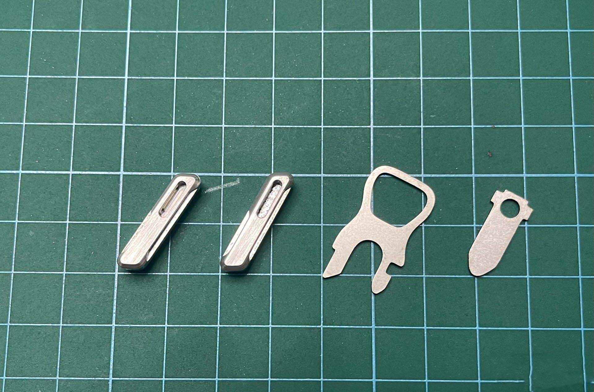 2 PCS Stainless Steel Thumb Gr - Leatherwork Knife recension och pris