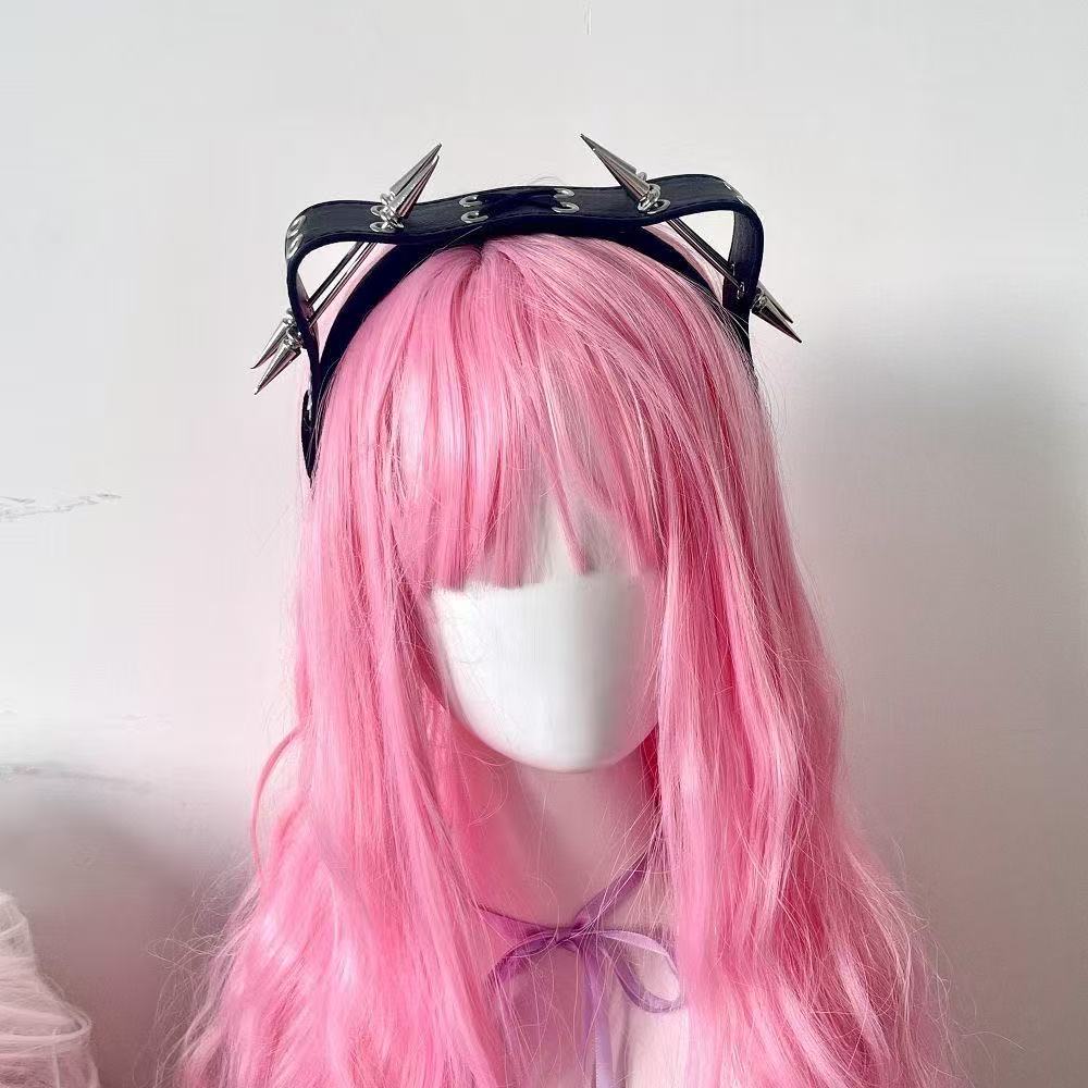 Punk Harajuku Rivet Headband,  - Leatherwork Pony recension och pris