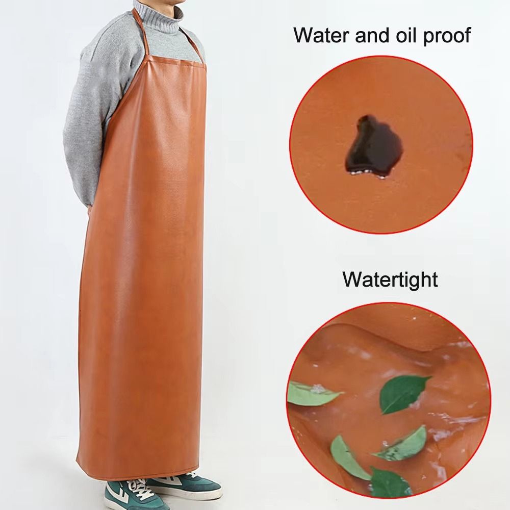 Thickened PU Leather Apron 95/ - Leatherwork Apron recension och pris
