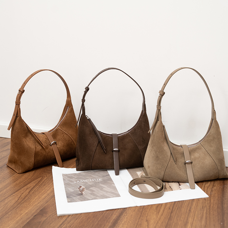Ladies' suede handbag designer - Leatherwork Designs recension och pris