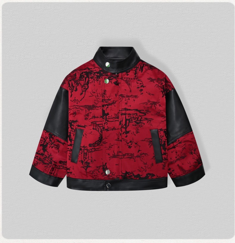 Gentleman Kids Embroidery Moto - Leather Work Jacket recension och pris