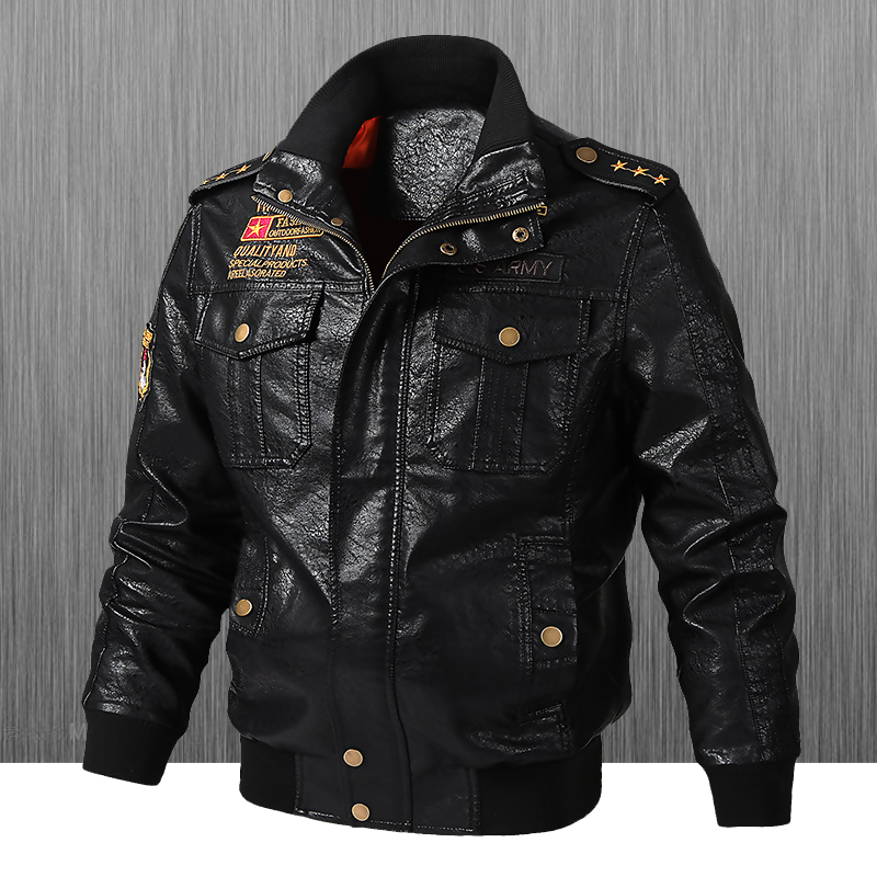 Slim Fit Biker Leather Jacket  - Leather Work Jacket recension och pris