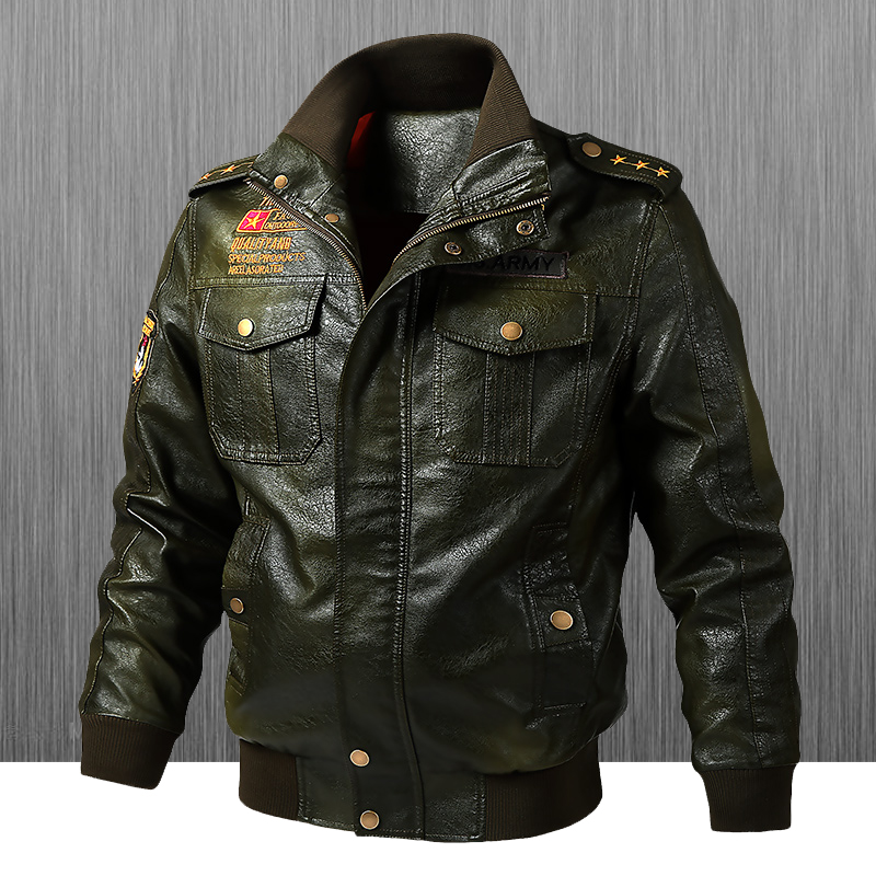 Slim Fit Biker Leather Jacket  - Leather Work Jacket recension och pris