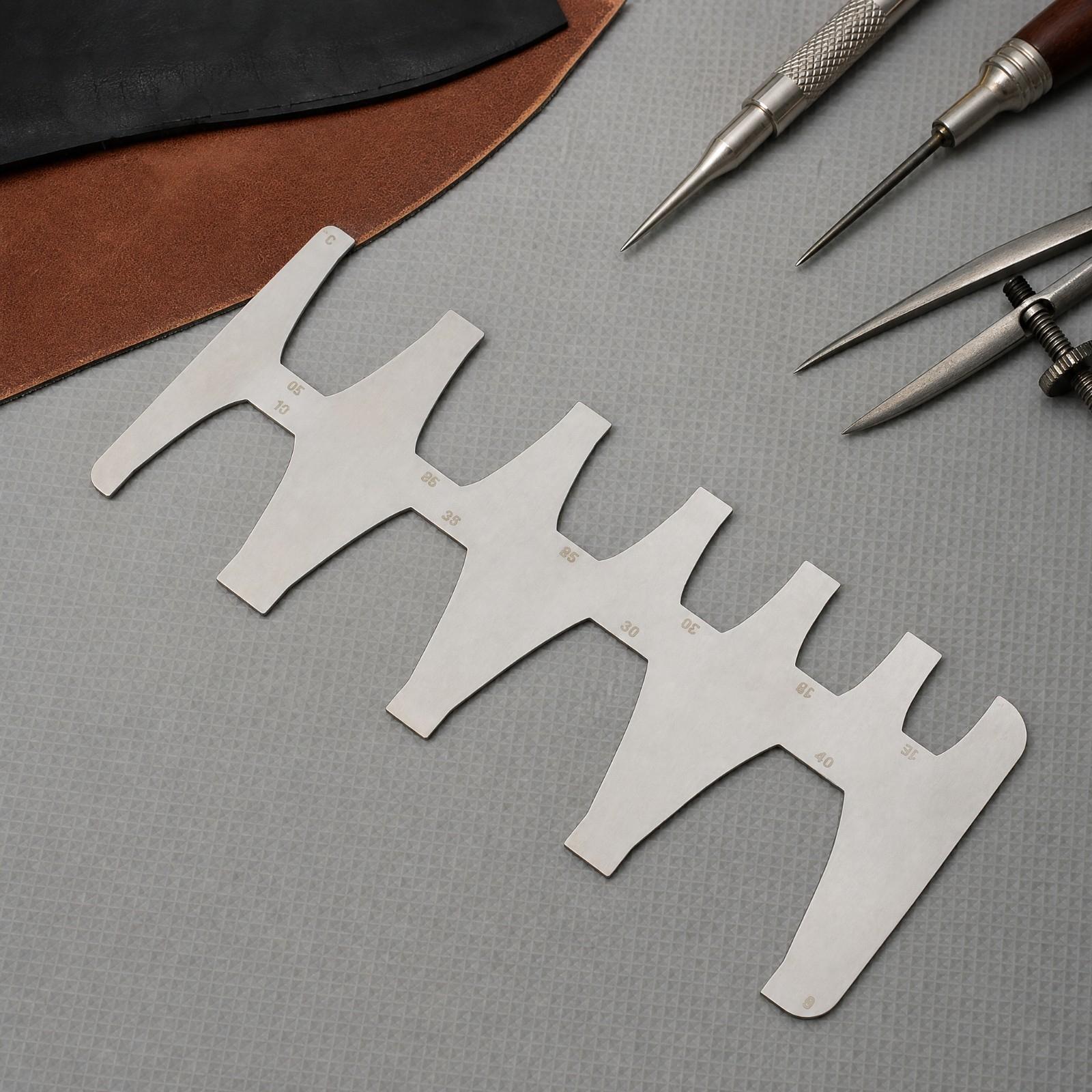 Belt-End Template Ruler 1.2 Mm - Leatherwork Templates recension och pris