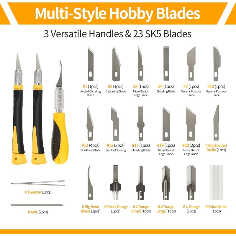 30PCS Precision Hobby Knife Se - Leatherwork Knife recension och pris