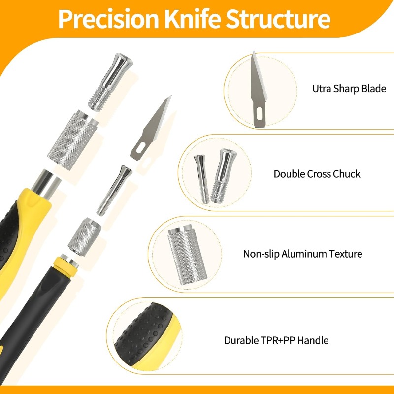 30PCS Precision Hobby Knife Se - Leatherwork Knife recension och pris