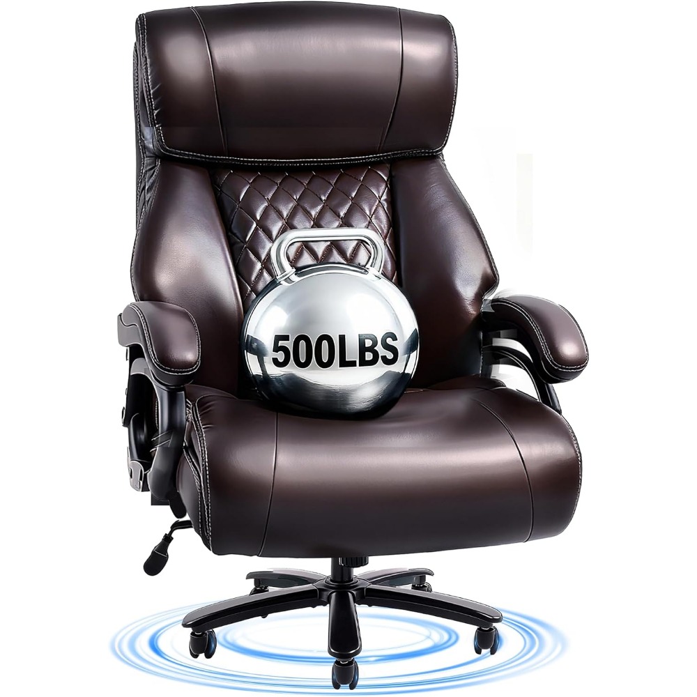 High-Capacity Office Chair for - Leather Work Is recension och pris
