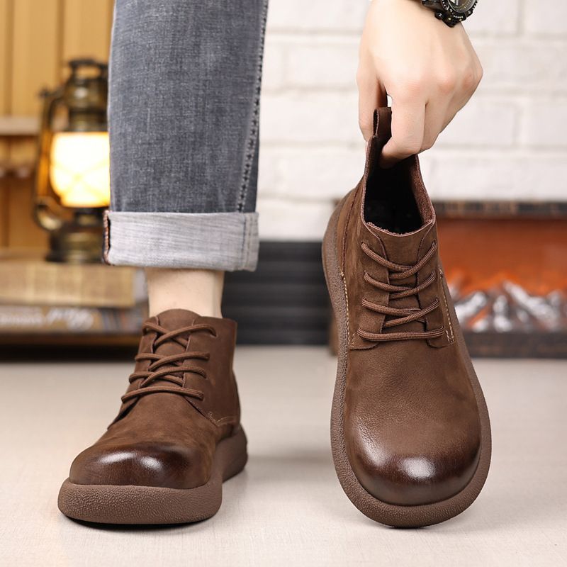 LIHUAMAO Cow Leather Work boot - Leather Work Western recension och pris