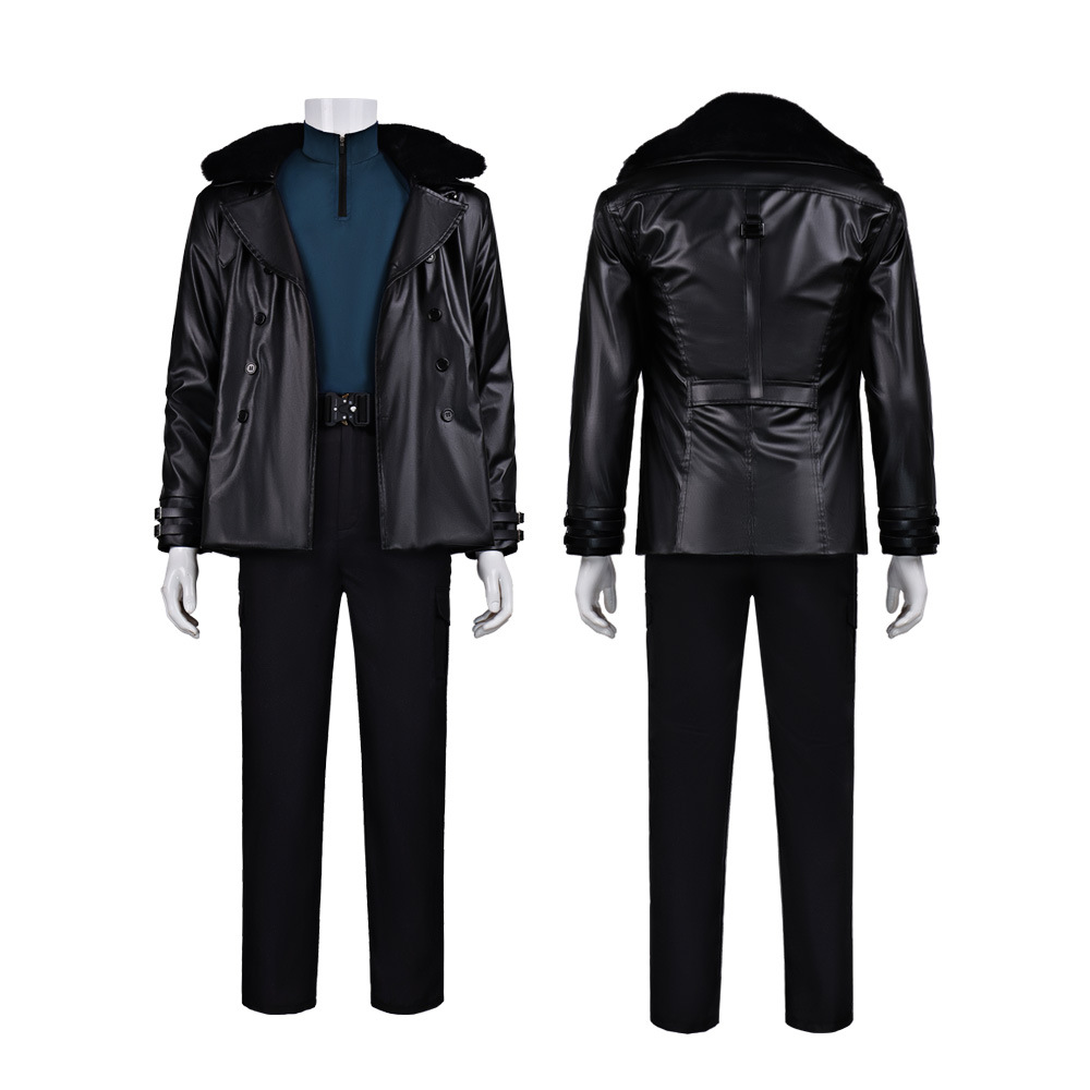Game Leon Kennedy Re9 Evil Cos - Leather Work Jacket recension och pris