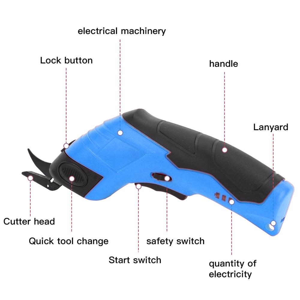 3.6V Electric Scissors Fabric  - Leatherworking Equipment recension och pris