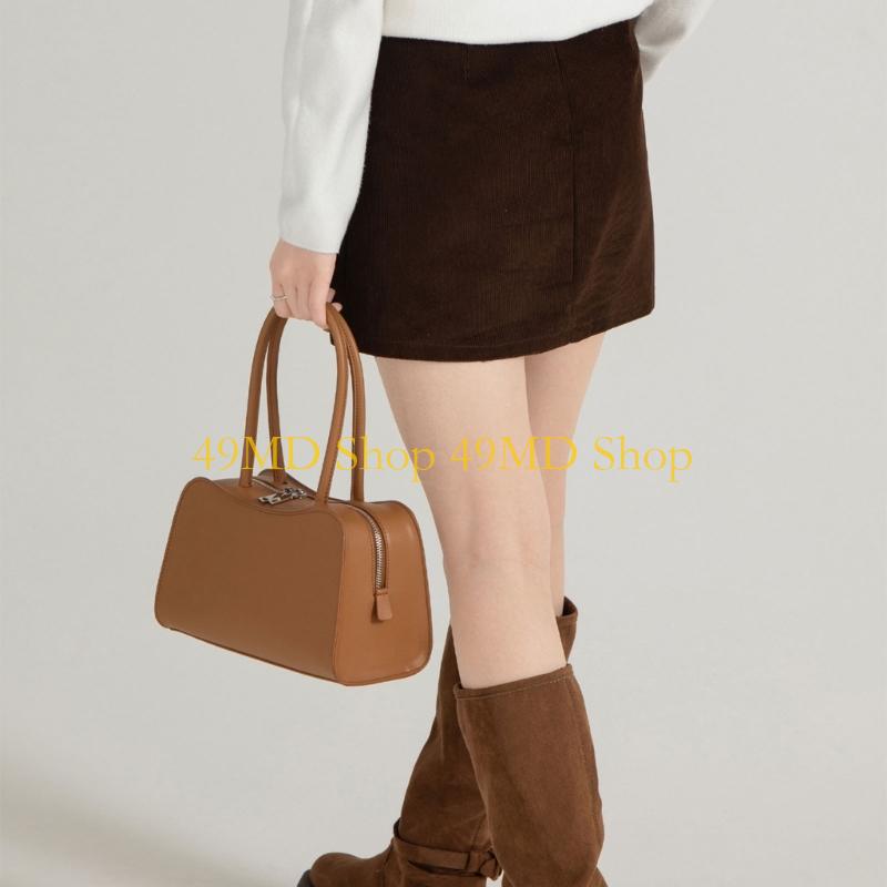 49MD Leather Purse Shoulder Ba - Leather Work Duffle Bag recension och pris