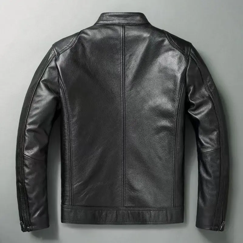 Genuine Leather Jacket Men 100 - Leather Work Jacket recension och pris