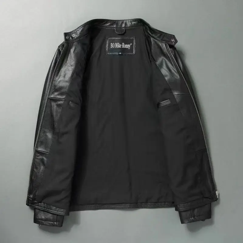 Genuine Leather Jacket Men 100 - Leather Work Jacket recension och pris