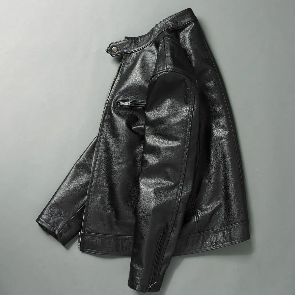 Genuine Leather Jacket Men 100 - Leather Work Jacket recension och pris
