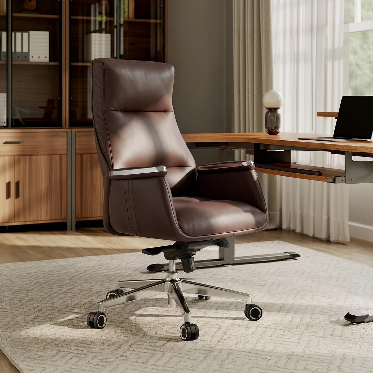 High Back Executive Office Cha - Upholstery Leather Work recension och pris